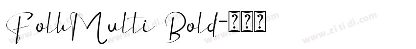 FolkMulti Bold字体转换